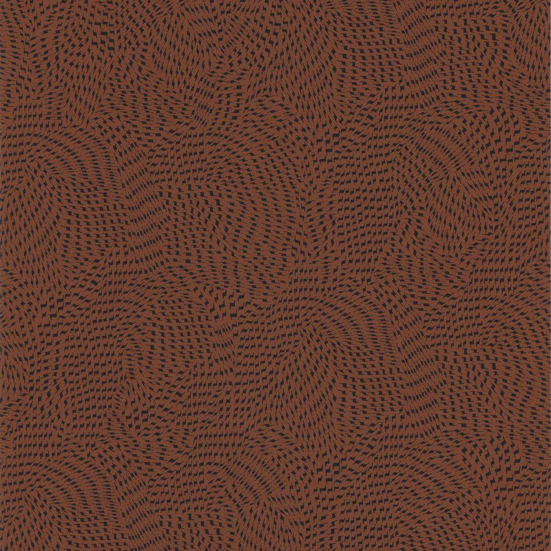 Casamance Passy Wallpaper - 75722956 - Terracotta / Noir
