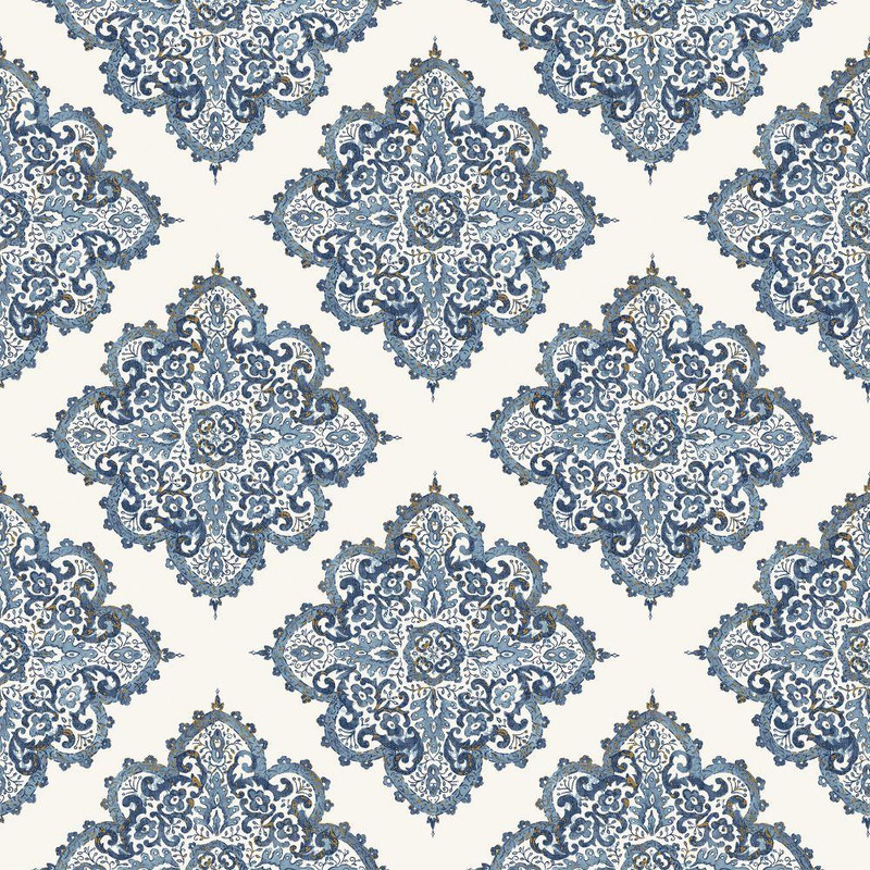 Galerie Moroccan Motif Wallpaper - G67368 - Blue