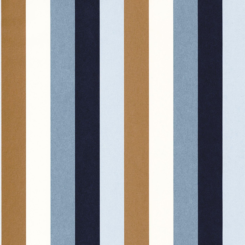 Casamance Transat Wallpaper - 75923262 - Bleu Persan / Or