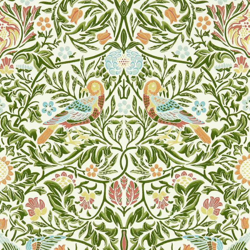 Morris & Co Bird Wallpaper - 217192 - Bough's Green