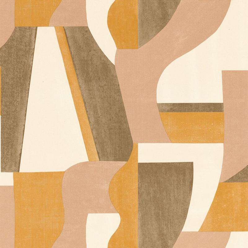 Casamance Gino Wallpaper - 76001834 - Ocre / Nude