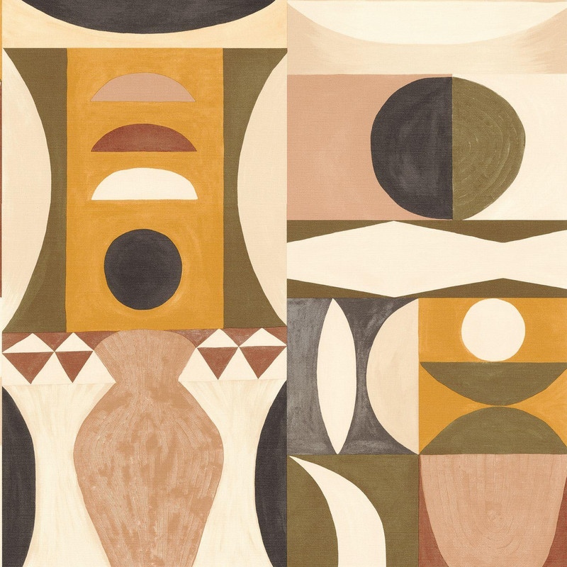 Casamance Auguste Wallpaper - 76032446 - Kaki / Nude