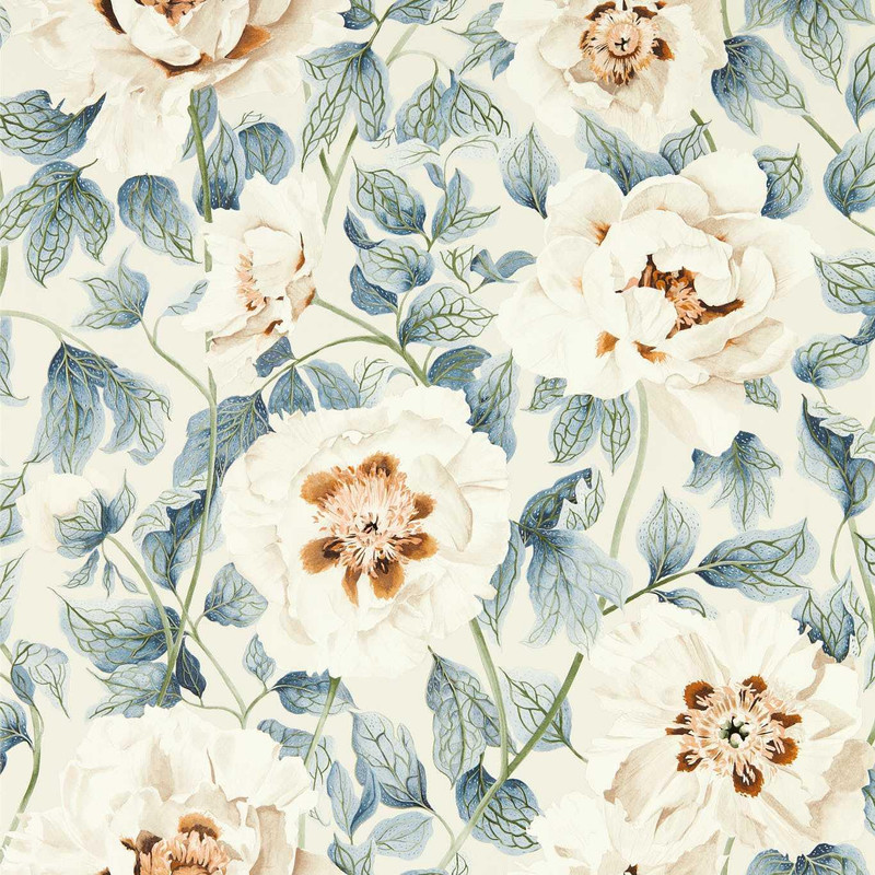Harlequin Florent Wallpaper - 113016 - Sailcloth / Celestial / Clay