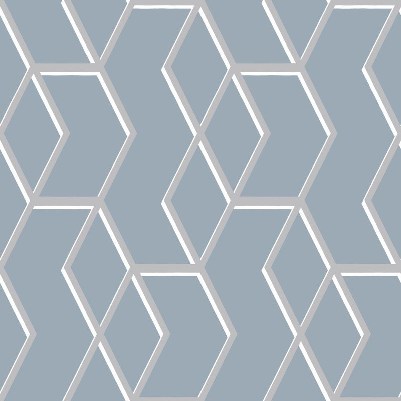 Graham & Brown Archetype Wallpaper - 104733 - Blue / Silver
