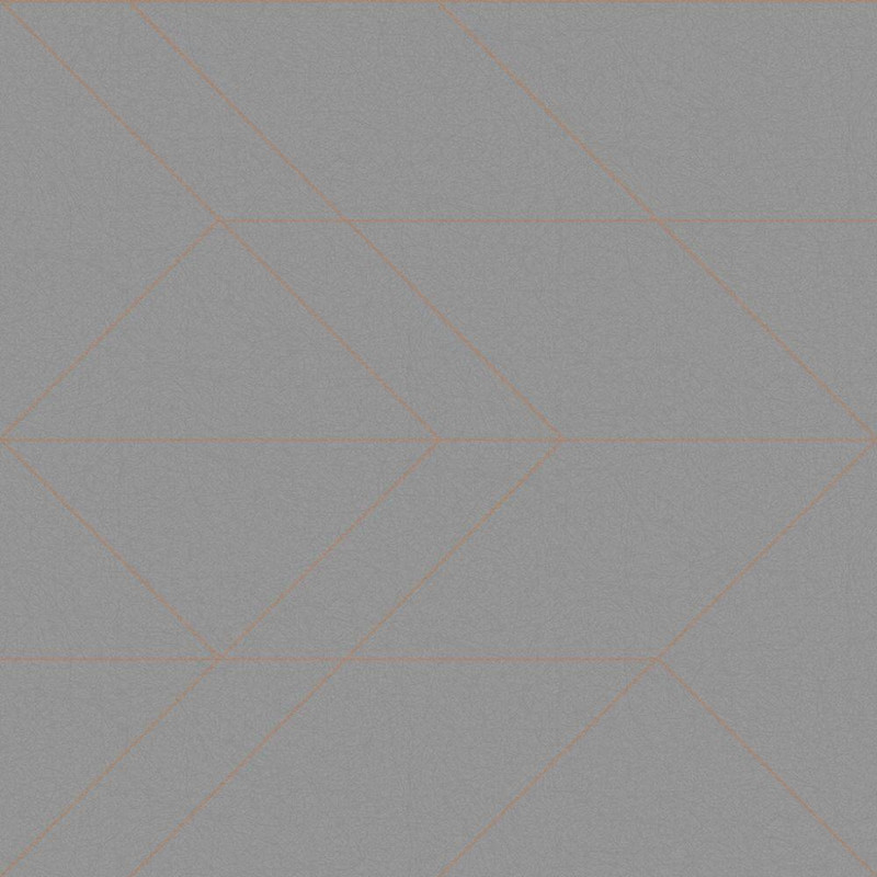 Graham & Brown Balance Wallpaper - 106756 - Grey / Rose Gold