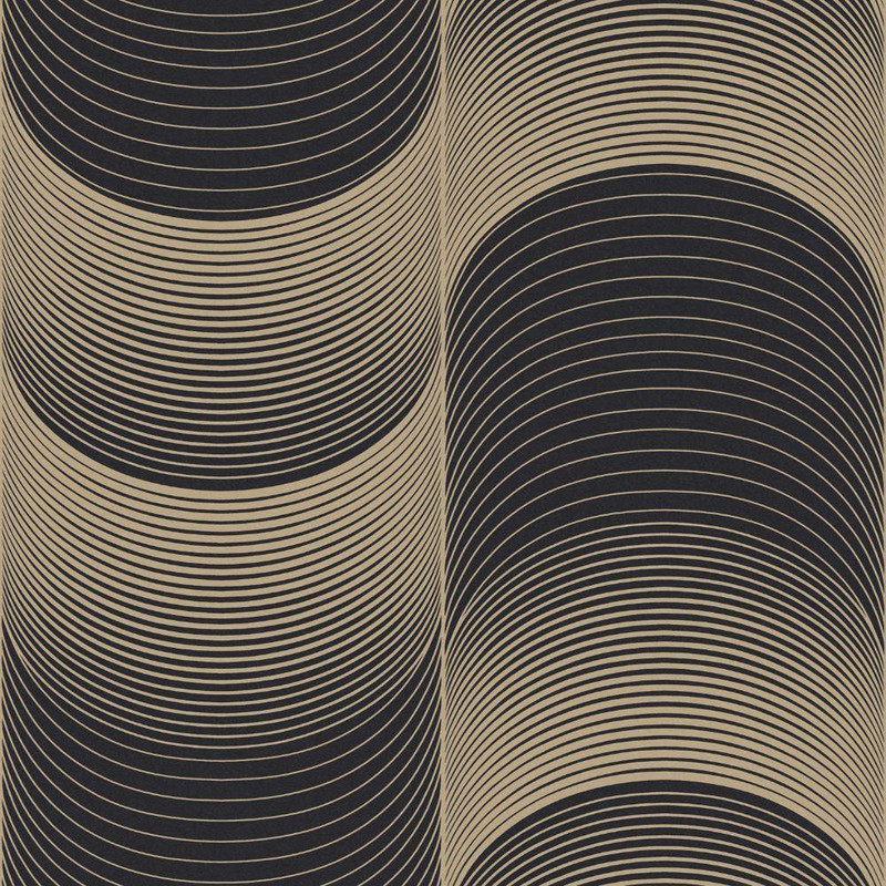 Graham & Brown Eclipse Wallpaper - 115066 - Black / Gold