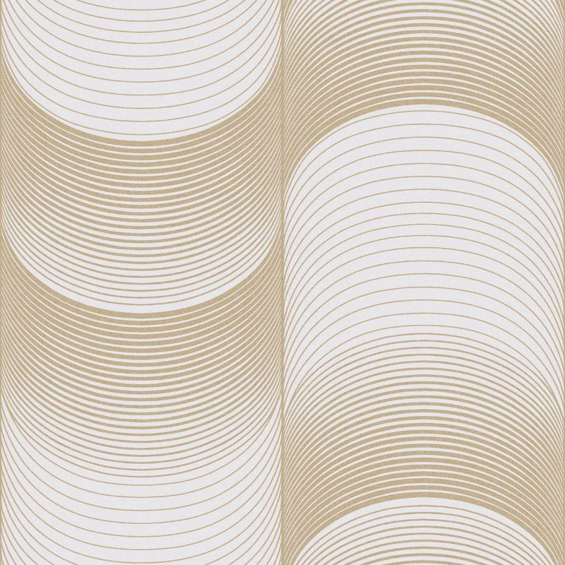 Graham & Brown Eclipse Wallpaper - 115075 - Pearl / Gold