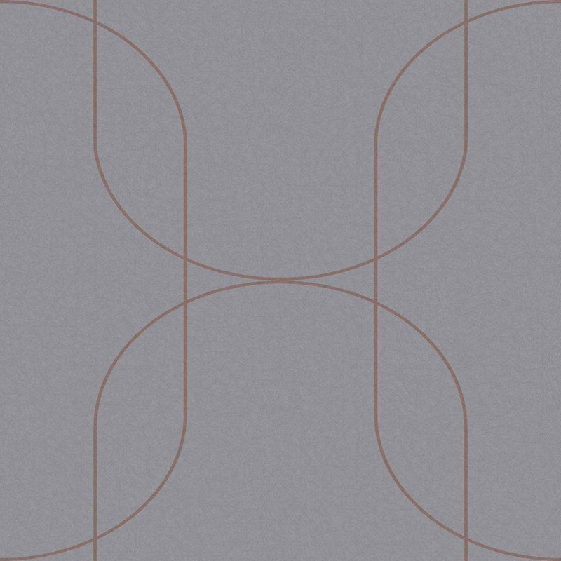 Graham & Brown Palais Wallpaper - 112191 - Grey / Rose Gold