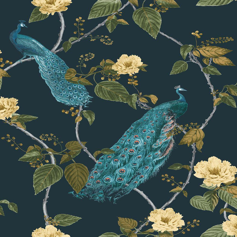 Graham & Brown Resplendence Wallpaper - 107871 - Navy
