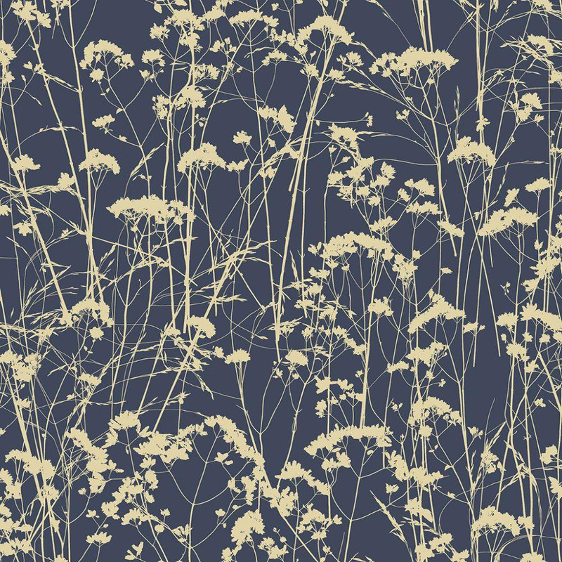 Graham & Brown Grace Wallpaper - 105460 - Midnight