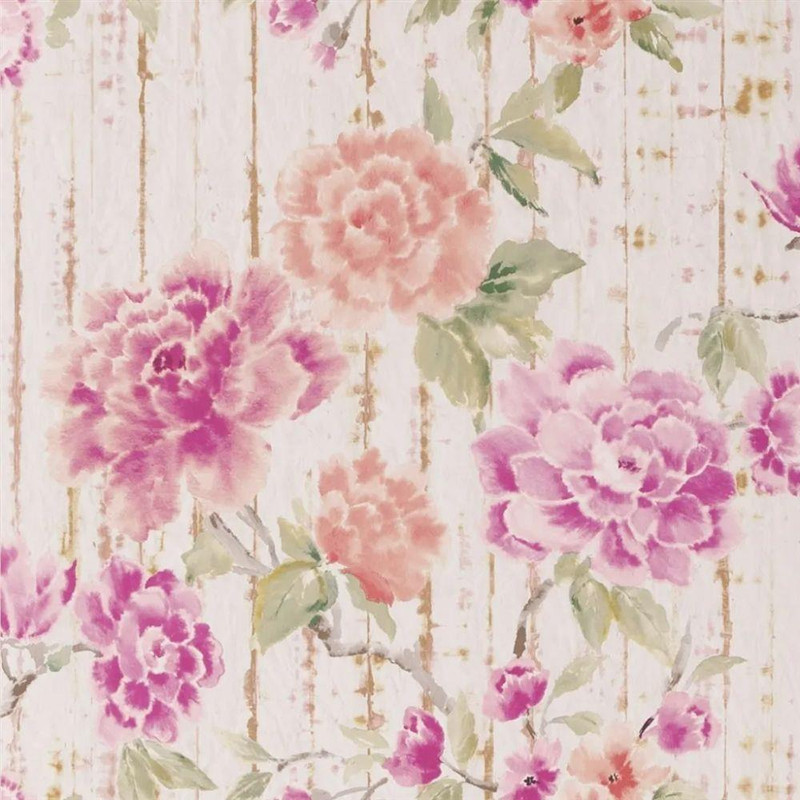 Designers Guild Kyoto Flower Wallpaper - PDG1158/02 - Coral