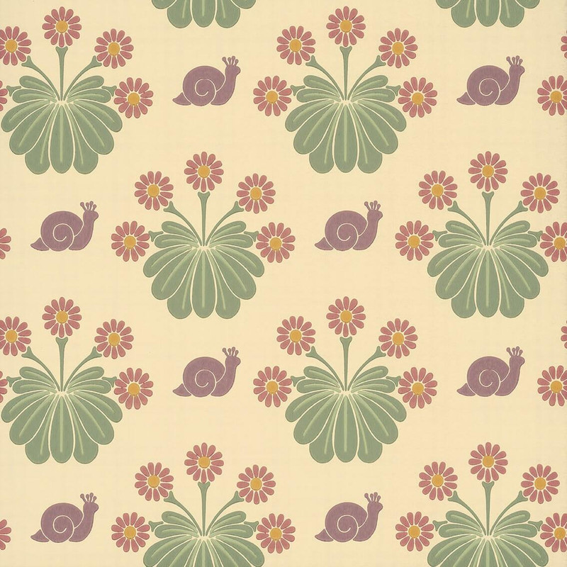 Little Greene Burges Snail Wallpaper - 0260BUTRAVE - Travertine