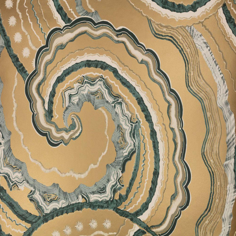 Romo Fantasia Wallpaper - W449/04 - Vintage Gold