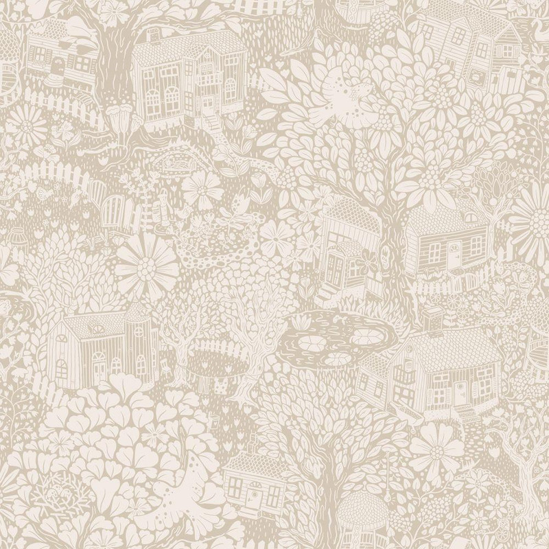 Galerie Bygga Bo Wallpaper - S63006 - Beige / White
