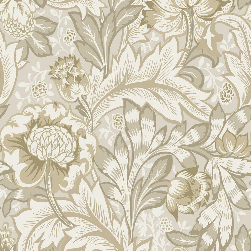 Galerie Acanthus Garden Wallpaper - ET12307 - Beige / Tan / Cream