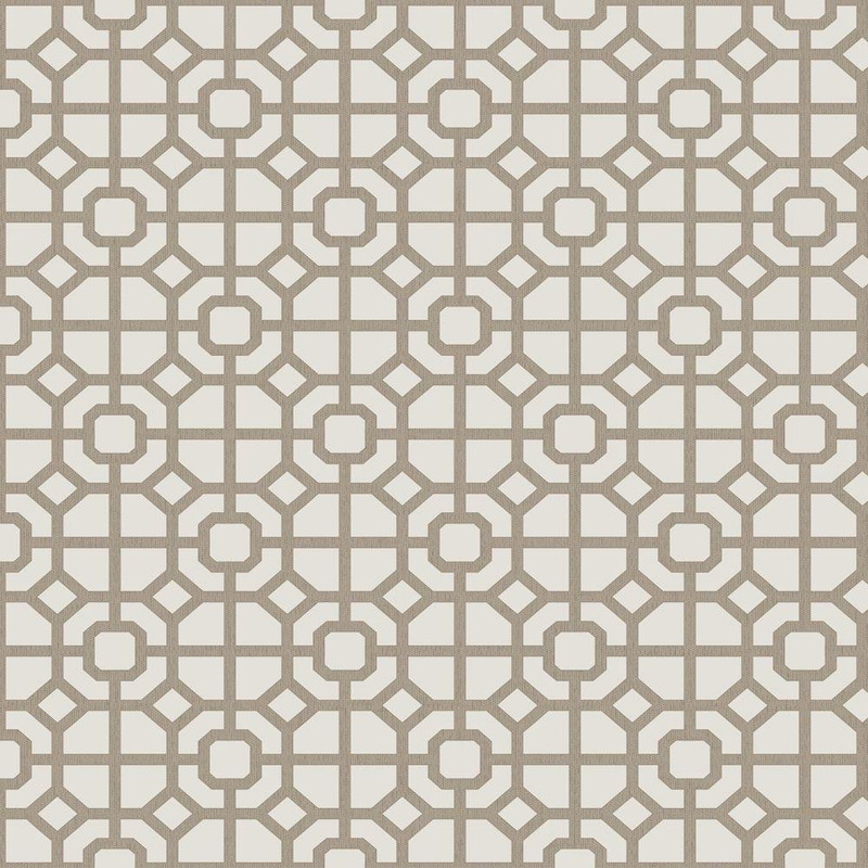 Galerie Lattice Wallpaper - 1908-4 - Taupe