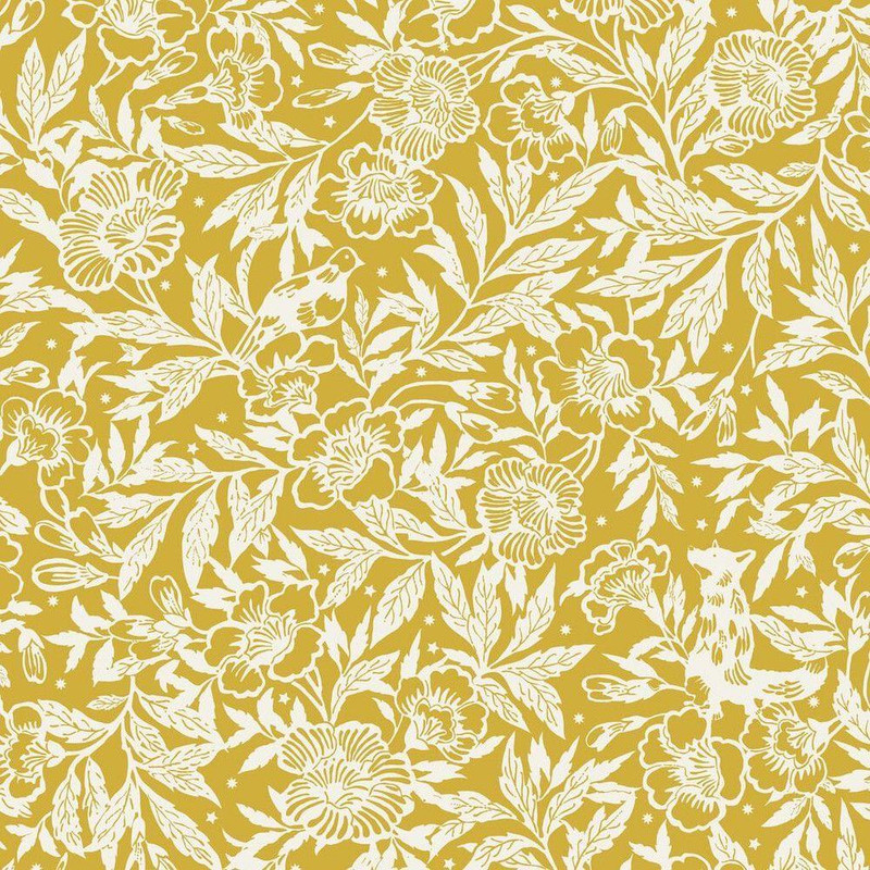 Joules Twilight Ditsy Wallpaper - 118542 - Antique Gold