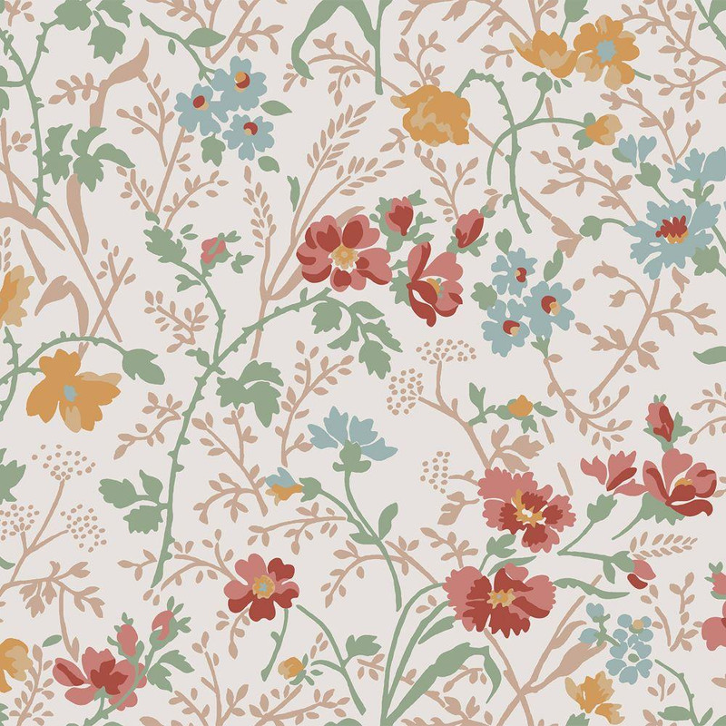 Laura Ashley Shropshire Posy Wallpaper - 121082 - Antique Pink