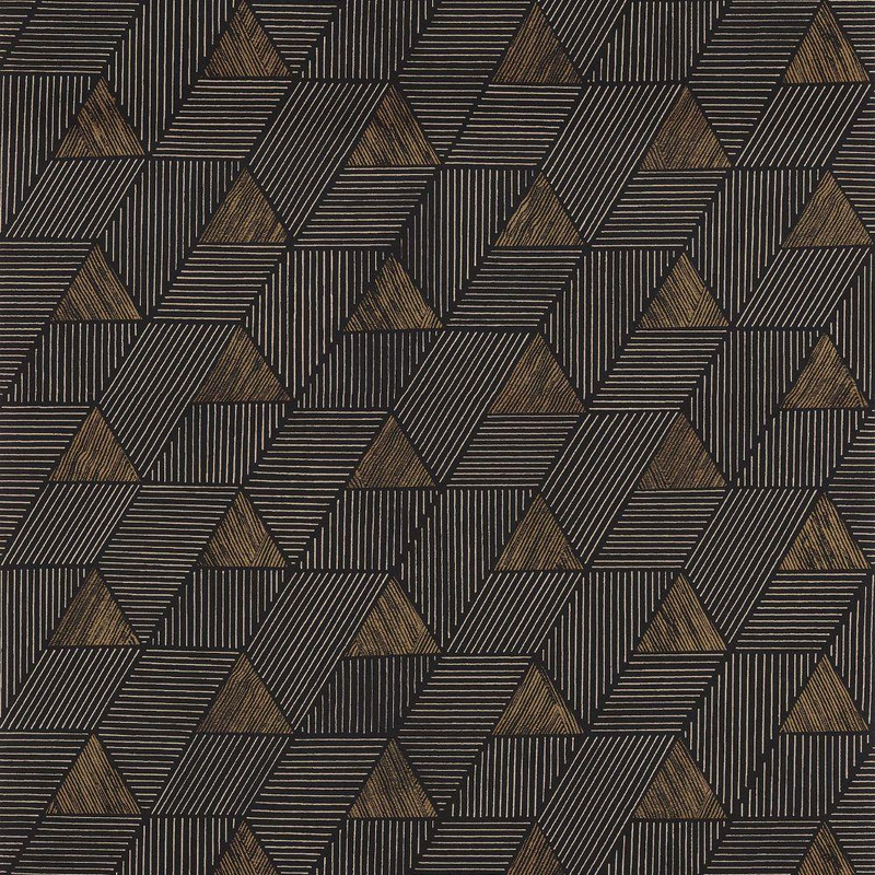 Casamance Meroe Wallpaper - 76172650 - Noir / Mordore