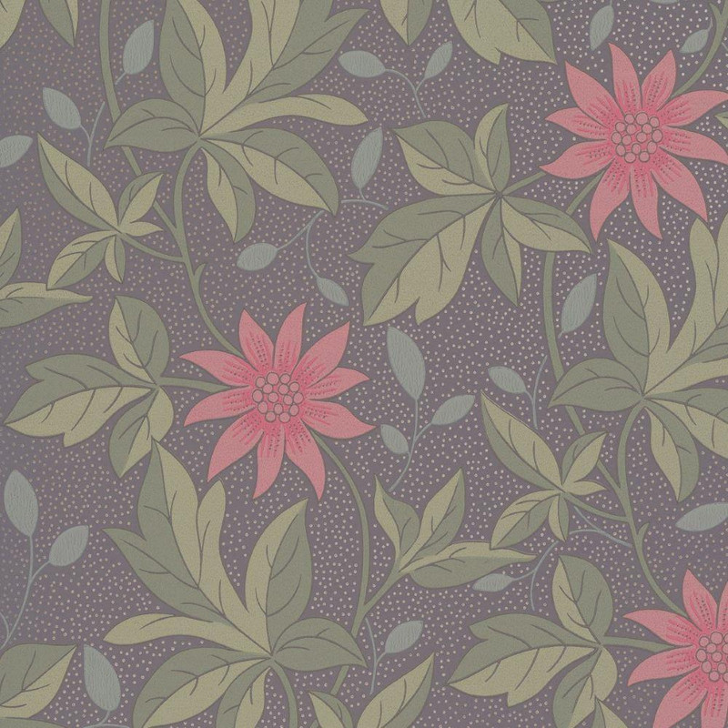 Little Greene Monroe Wallpaper - 0291MOPINKZ - Pink Flower