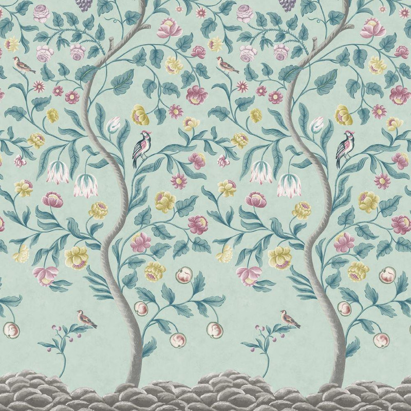 Little Greene Mandalay Wallpaper - 0260MDARCHI - Archipelago