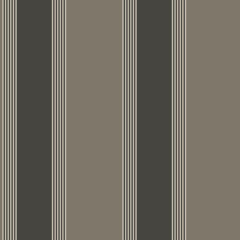 Galerie Italian Style Stripe Wallpaper - 28877 - Black / Bronze Brown