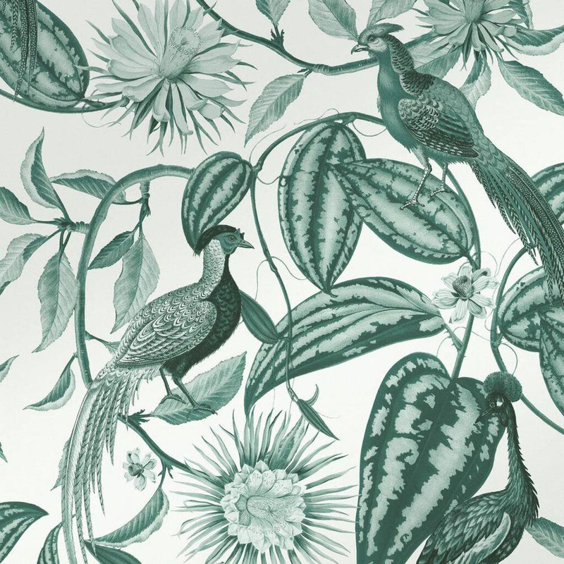 Graham & Brown Amhersts Garden Wallpaper - 120650 - Teal