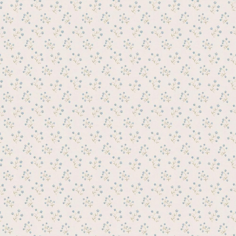 Galerie Forget Me Not Motif Wallpaper - MC61023 - Blue / Cream / Green