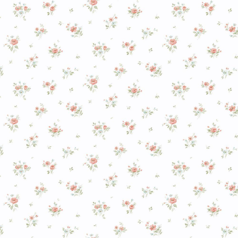 Galerie Rainbow Floral Wallpaper - PF38158 - Pink / Turquoise / Green