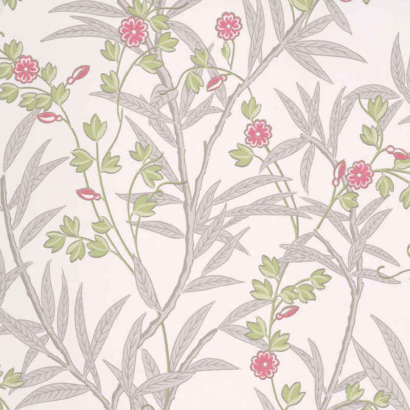 Bamboo Floral Wallpaper - 0267BALEATH - Leather