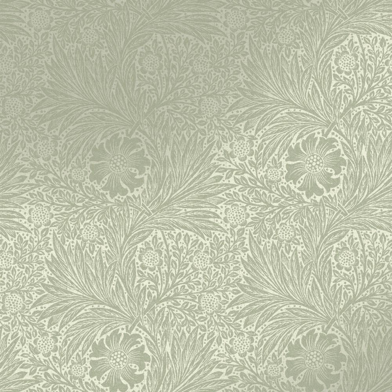 William Morris at Home - Marigold Fibrous Wallpaper - 124256 - Sage