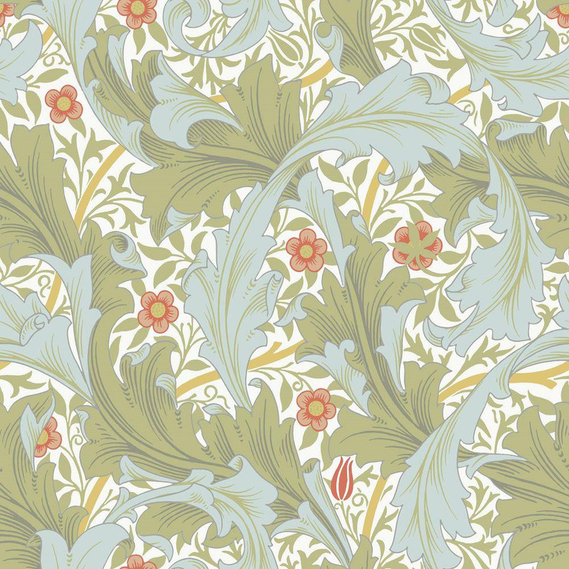 Galerie Granville Wallpaper - 82012 - Green / Blue / Orange