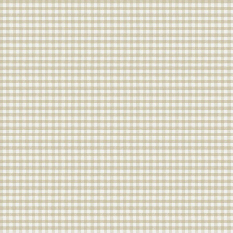 Galerie Two Tone Gingham Wallpaper - 14847 - Beige