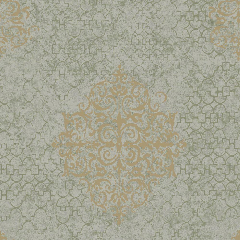 Galerie Wallcoverings Damask Wallpaper - CM2486 - Bronze Brown