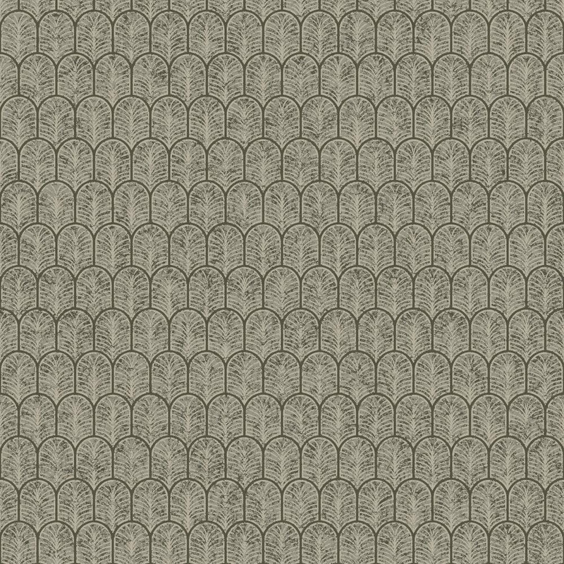 Galerie Wallcoverings Geo Arch Wallpaper - F-VL6004 - Bronze Brown