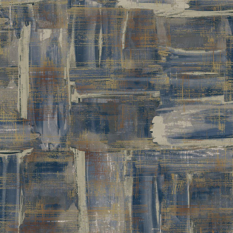 Galerie Wallcoverings Abstract Wallpaper - SM0602 - Blue