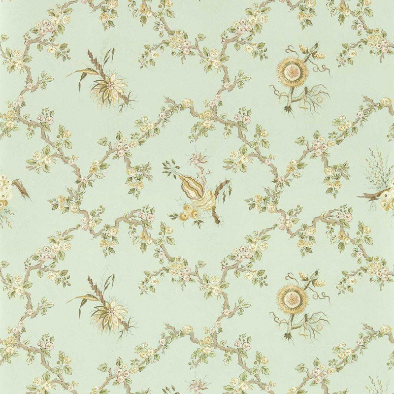 Sanderson Trelliage Wallpaper - 217320 - Aphrodite / Blush