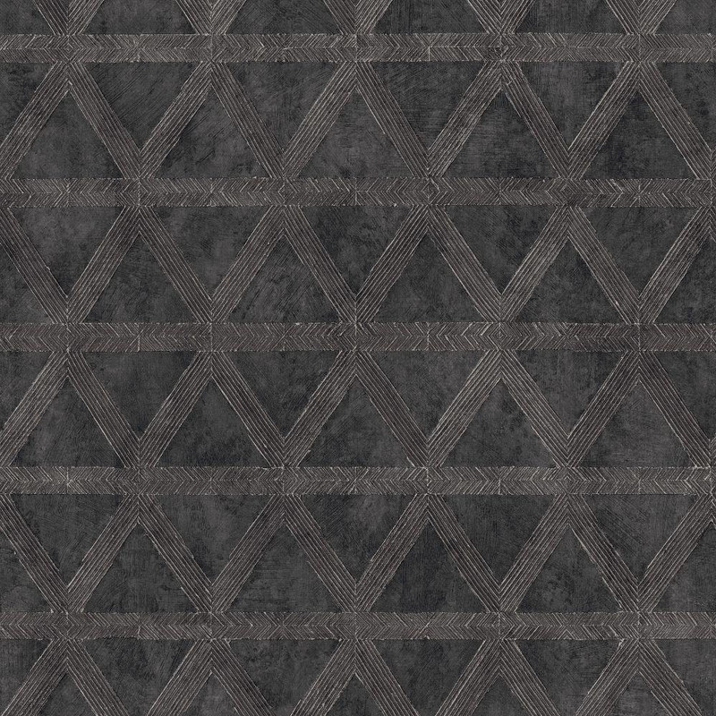 Galerie Tri Prism Wallpaper - G68010 - Black