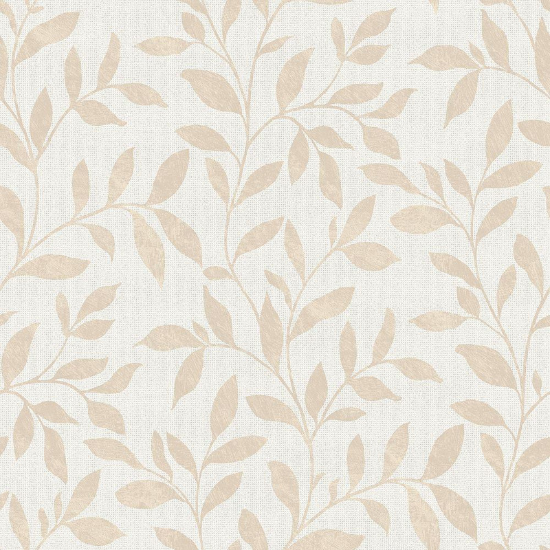 Galerie Loose Leaf Wallpaper - G68029 - Beige / Cream