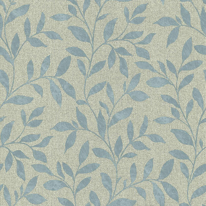 Galerie Loose Leaf Wallpaper - G68030 - Blue