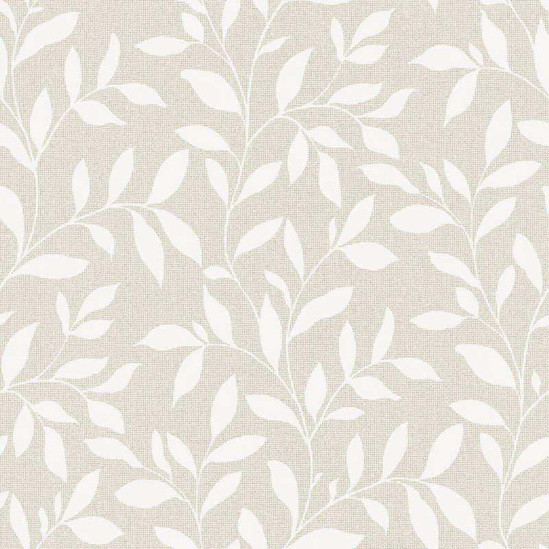 Galerie Loose Leaf Wallpaper - G68031 - Cream / Beige