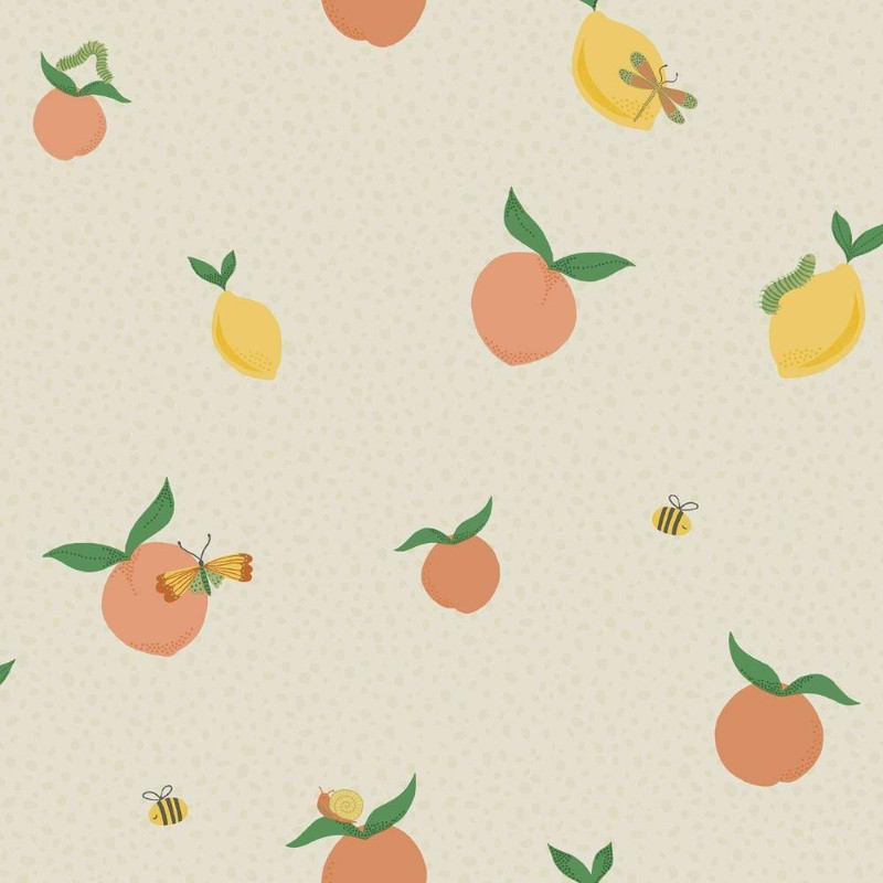 Holden Decor Tutti Fruity Wallpaper - 13270 - Cream / Orange