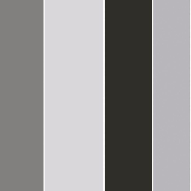 Galerie Wide Stripe Wallpaper - G68074 - Black / Grey