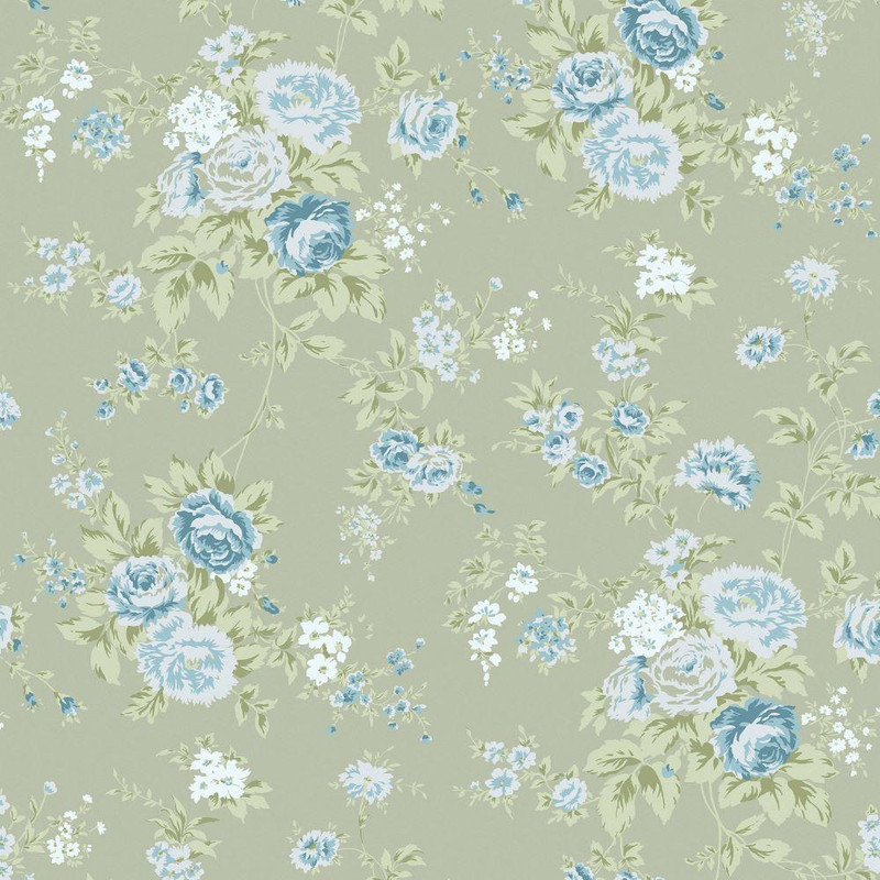 Rachel Ashwell Wild Flower Wallpaper - 125131 - Sage
