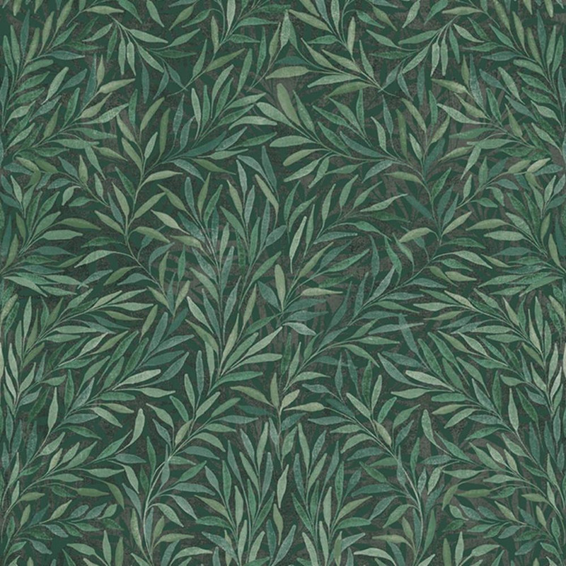 Graham & Brown Salix Leaves Wallpaper - 121439 - Green