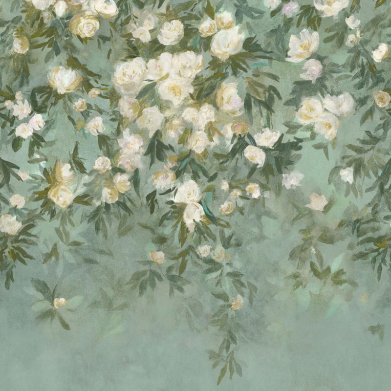 Romo Ottavia Mural Wallpaper - W466/01 - Verdigris