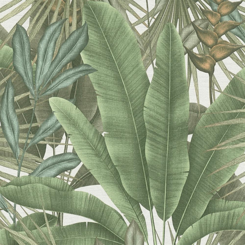 Galerie Tropical Leaves Wallpaper - WH30114 - Green