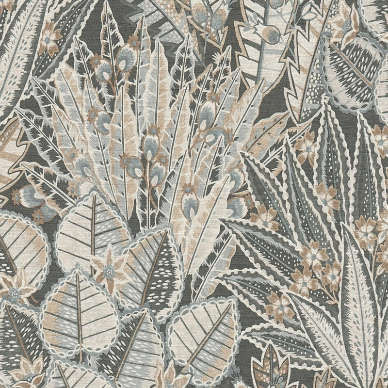 Galerie Bohemian Floral Wallpaper - WH30142 - Black