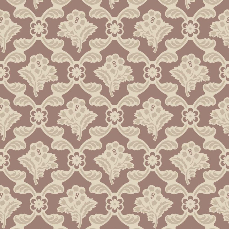 Barace Wallpaper - BP6602 - School House White / Sulking Room Pink / Drop Cloth