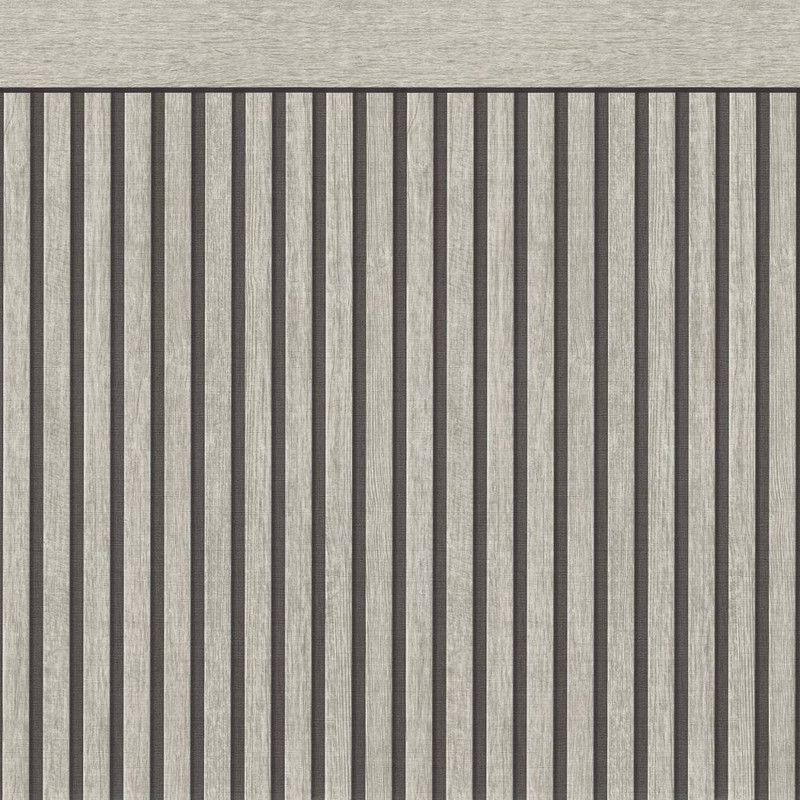 Galerie Dado Panel Effect Motif Wallpaper - WW22225 - White / Grey / Black